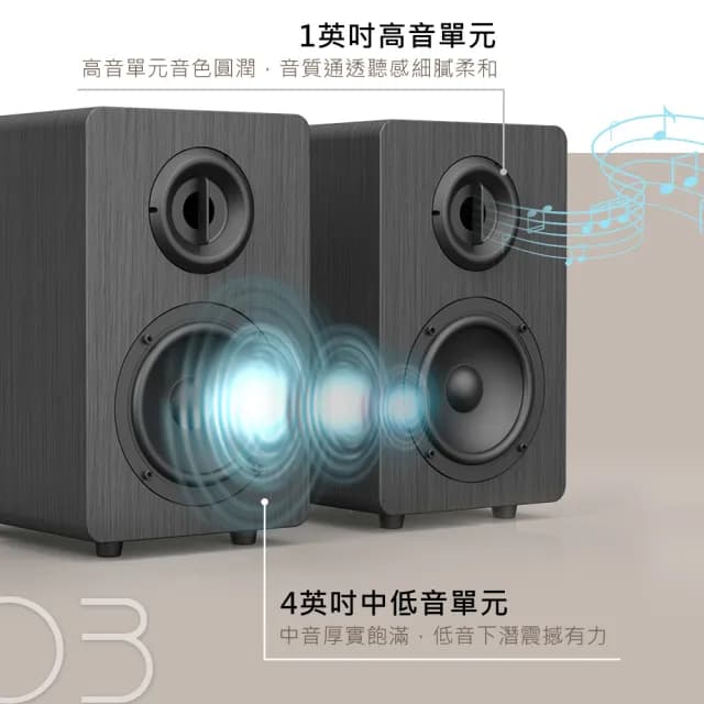 【DIKE】全木質藍牙2.0聲道喇叭(DSM201BK)