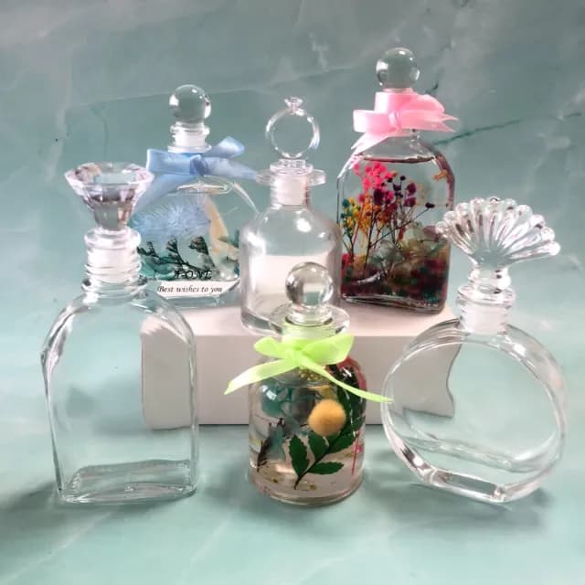 【A-ONE 匯旺】浮游花瓶 新月造型瓶蓋 造型玻璃瓶 玻璃圓瓶 100ml 玻璃罐永生瓶 香水瓶 擴香瓶
