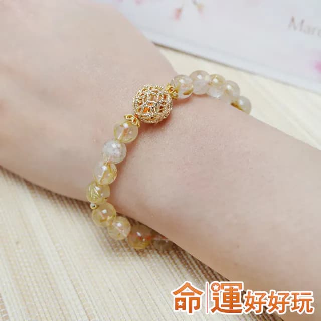 【命運好好玩】鈦有錢鈦晶手鍊