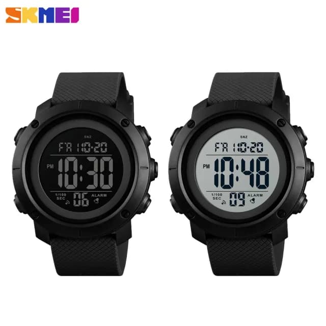 【SKMEI 時刻美】時刻美男士多功能防水戶外錶(禮盒組 防水手錶 電子錶 交換禮物 手錶 簡約手錶/1434)