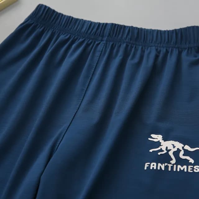 【橘魔法】冰絲涼感恐龍化石長褲(防蚊褲 褲子 縮口褲 運動褲 長褲 男童 童裝 兒童)