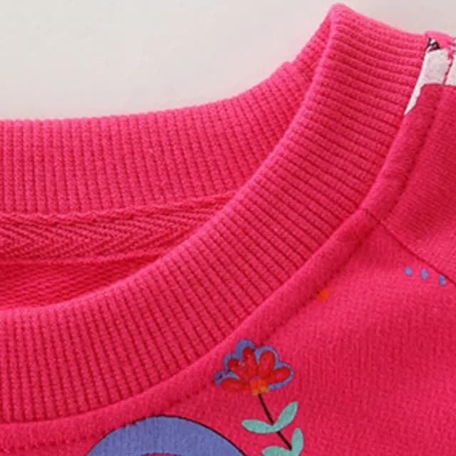 【橘魔法】彩虹獨角獸插肩長袖上衣(衛衣 薄長袖 長袖上衣 女童 兒童 童裝 中童 大童)