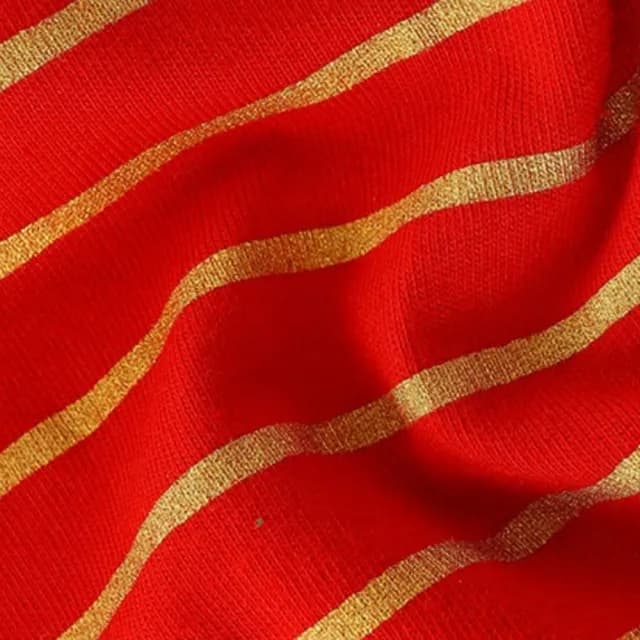 【橘魔法】金條小花麋鹿刺繡紗裙長袖洋裝(連身裙 連身衣 聖誕節 耶誕節 大紅 紅色 女童 兒童 童裝)