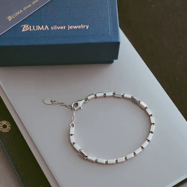 【BLUMA】男生手鏈 情侶對鍊 奇蹟純銀手鍊(925純銀復古個性 男生禮物 中性款 情人節禮物)