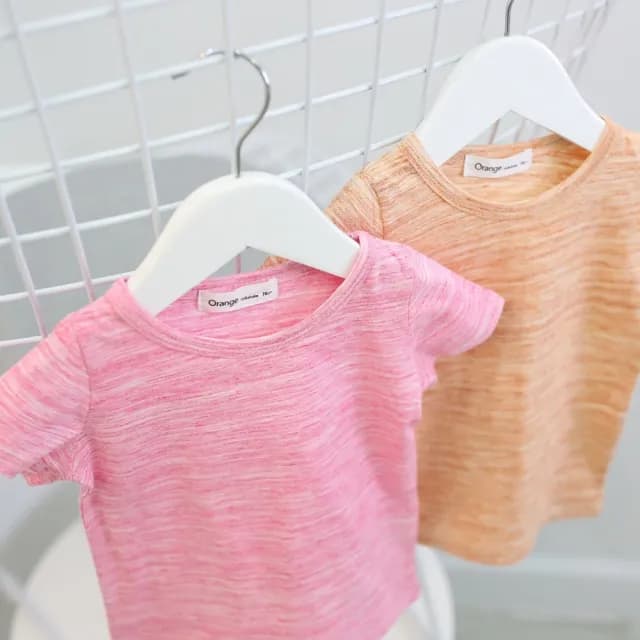 【橘魔法】極簡好搭彩棉短袖上衣(T恤 棉T 中性款 男童 女童 童裝 兒童)