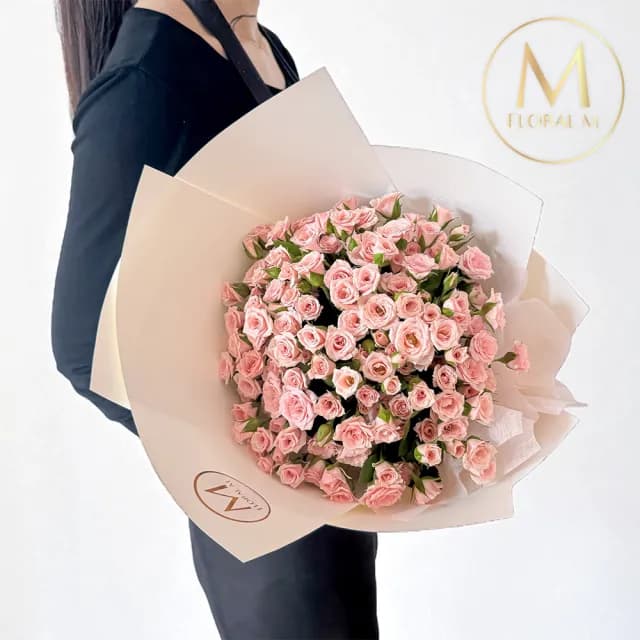 【Floral M】愛在浪漫巴黎迷你玫瑰鮮花花束(鮮花花束/花禮/買花/送禮/玫瑰/情人節生日告白求婚)