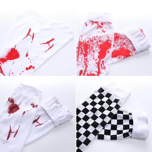 【橘魔法】萬聖節 過膝造型絲襪(襪子 黑絲襪 膝上襪 角色扮演 裝扮 表演 大人 尾牙 大童 兒童 童襪 童裝)