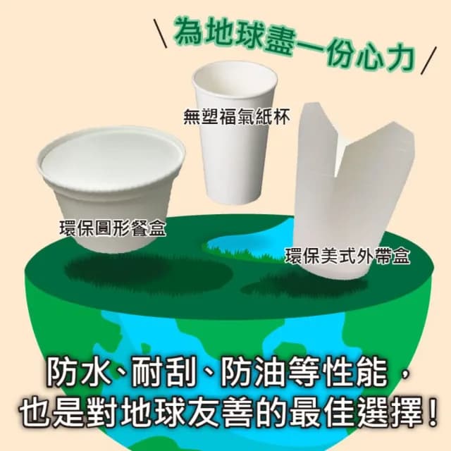 【CLEAN 克林】850cc環保無塑圓形餐盒 50組(可微波 扁碗 紙碗 植纖碗 免洗餐具 紙餐盒 保鮮盒)