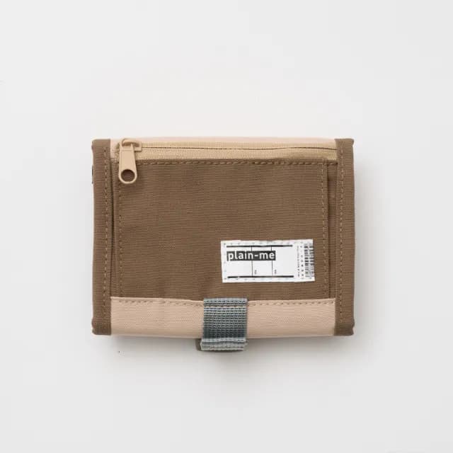 【plain-me】三褶一身旅行錢包 PLN3042(三摺短夾 短夾 零錢包 小包 旅行包 魔鬼氈)