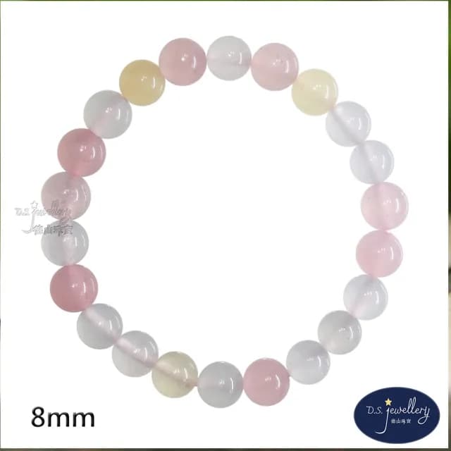 【德山珠寶】8mm摩根石造型手鍊(情人節生日禮物飾品母親節水晶手鍊CE476)