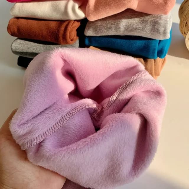 【橘魔法】素色好搭刷毛內搭褲(長褲 褲子 大童 中性款 女童 男童 兒童 童褲 童裝)