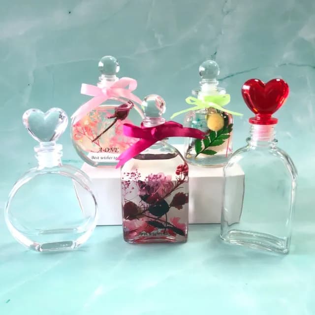 【A-ONE 匯旺】浮游花瓶 新月造型瓶蓋 造型玻璃瓶 玻璃圓瓶 100ml 玻璃罐永生瓶 香水瓶 擴香瓶