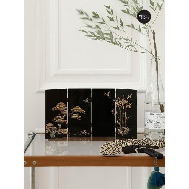 Moreover閑林隱逸桌面小屏風擺件古風新中式禮品喬遷文創生日禮物