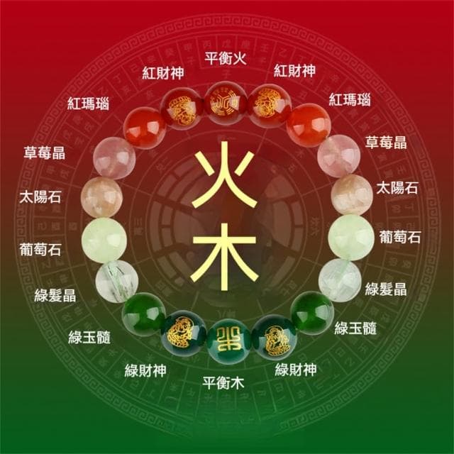 【MoonDy】手鍊 手串 手環 多寶手鍊 水晶手鍊 水火母木金 男女手串 情侶手鍊 五行互補 五路財神 送男生 送女生 生日禮物 男款
