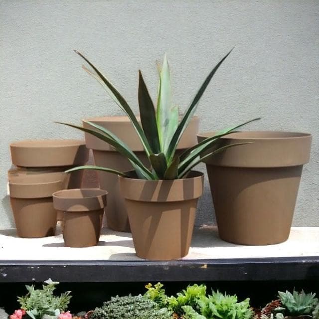 《斑啾植選》透氣疏水盆40#僅宅配|北歐風|附底盤|盆栽容器|簡約無印風 |盆器|多肉植物|觀葉植物