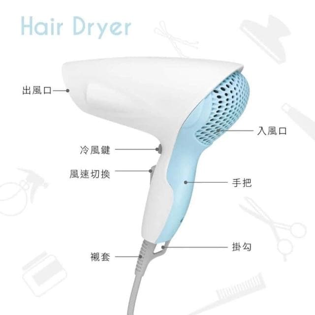 KINYO 時尚輕巧吹風機 KH-7502迷你吹風機 專業吹風機 大風量吹風機 吹風機 兩段式控溫