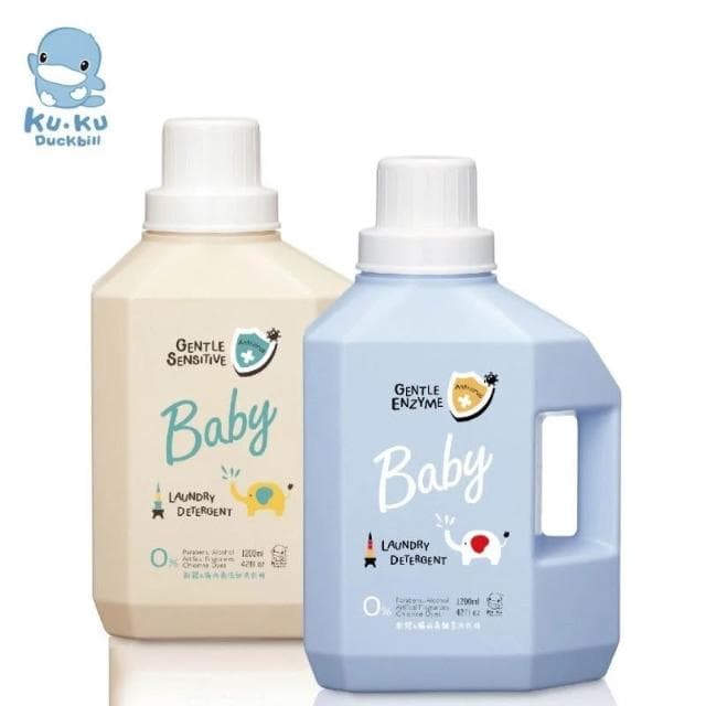 【KU.KU. 酷咕鴨】低敏/酵素洗衣精1200ml / 寶寶洗衣精.嬰兒洗衣精.幼童洗衣精