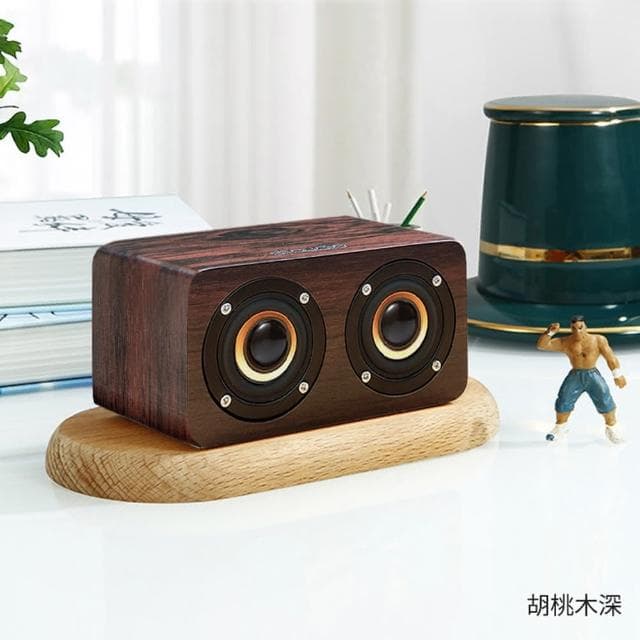 木質藍芽喇叭 K5A 迷你版(實木手感 6w猛烈輸出 音質狠好 藍牙 喇叭 音箱 音響)