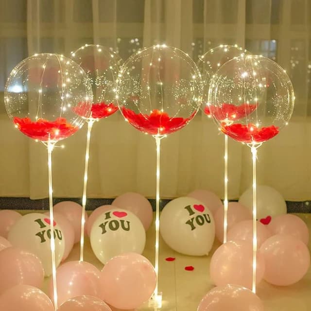 12H快速出貨 (氣球快易送)  透明波波球 24吋 愛心告白氣球 透明氣球 波波球 網美打卡 慶生 生日禮物 派對小物