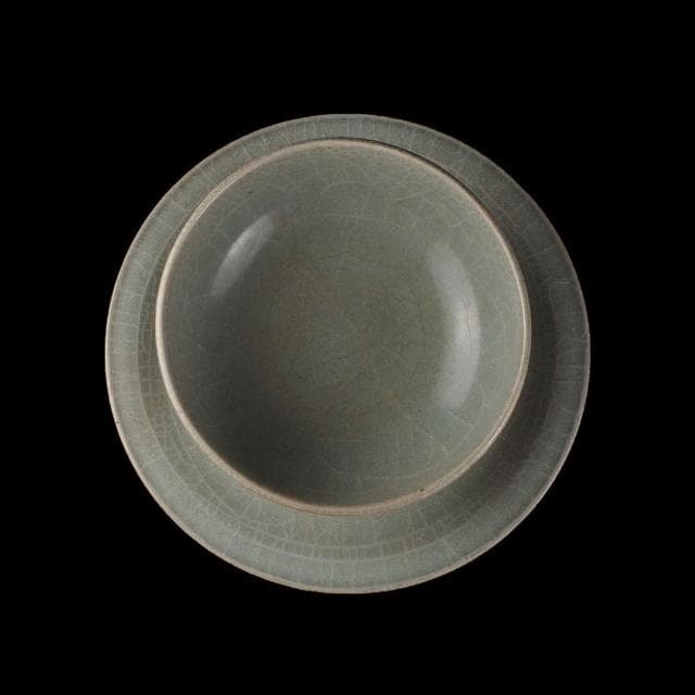 《博古珍藏》宋 官窯盞托 早期收藏 老件茶杯瓷器 博物館級文物