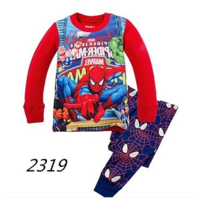 兒童英雄居家服蜘蛛人童裝 聖誕節服裝 居家服 兒童睡衣 兒童居家服 英雄睡衣 聖誕童裝 聖誕裝