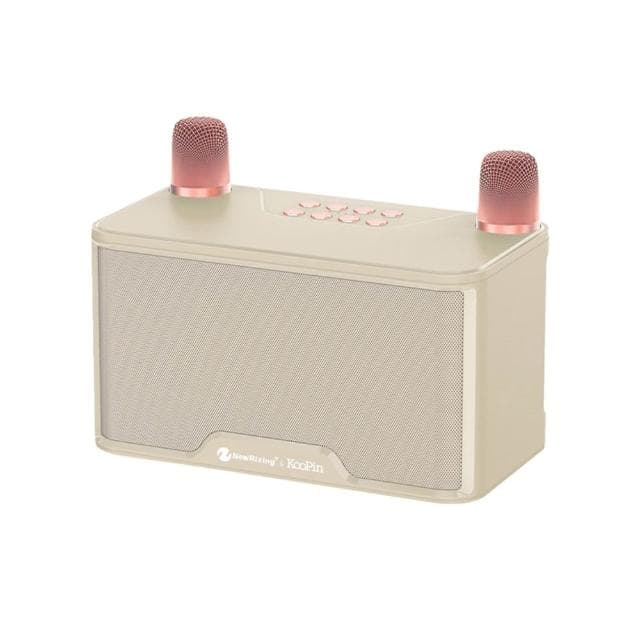 【KooPin】雙人無線麥克風行動KTV音響組 無線麥克風 便攜式音響 卡拉OK音響 藍牙音響 行動音響 KTV