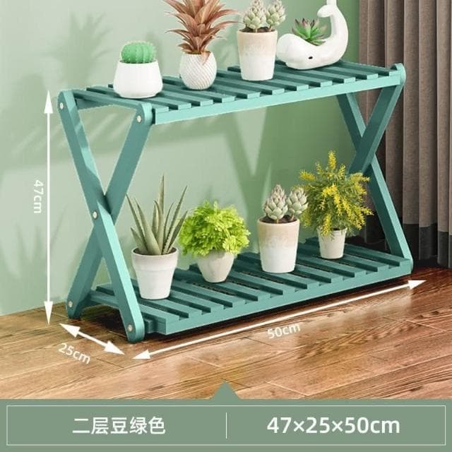 材質保證 陽臺花架子室內多層實木客廳傢用置物架多肉綠蘿花盆架裝飾植物架花架子 傢用盆栽 盆栽花架 多層花架