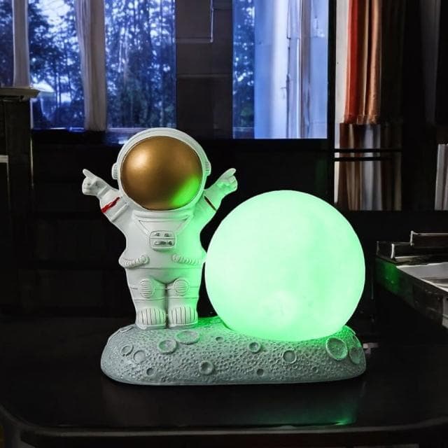 交換禮物 太空人月球小夜燈 小夜燈 床頭燈 禮物 七種顏色 六款選擇 聖誕節 情人節
