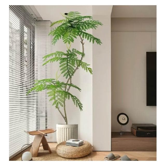 藍花楹仿真綠植高端室內客廳門店網紅ins風裝飾大型落地盆栽仿生 盆栽 居傢裝飾 仿真植物 人造樹 假樹 假植物