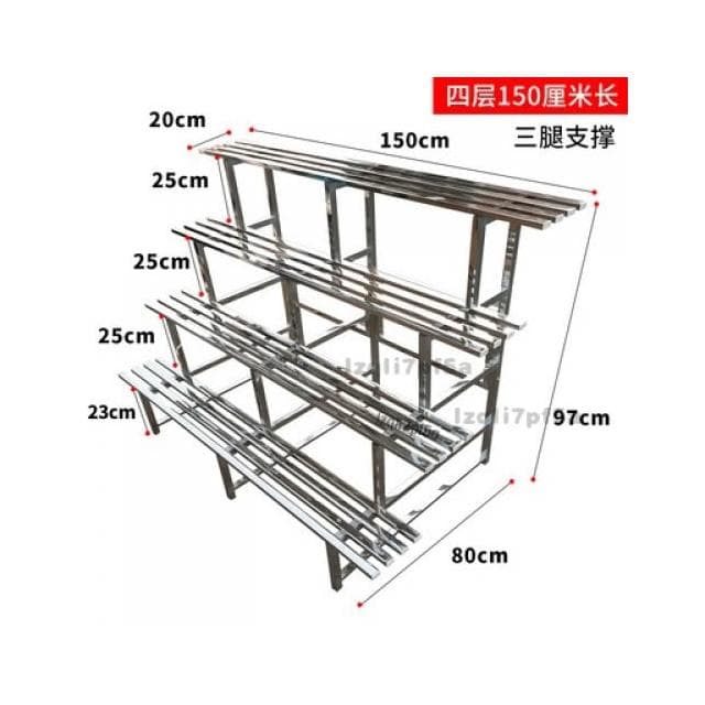 免運 陽臺落地式花盆架 花架 盆栽架 植物架 戶外花架防鏽防腐 不鏽鋼花架 不鏽鋼花架 多層置物架 園藝花架 階梯式花架