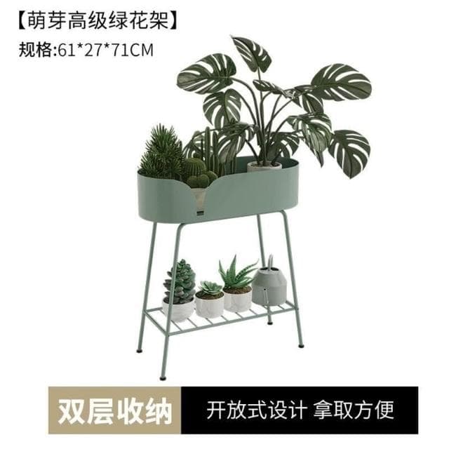 北歐陽臺鐵藝花架子網紅客廳花架置物架落地盆栽架子落地式植物架