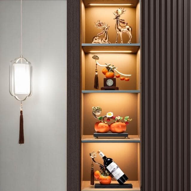 柿柿如意擺件裝飾品送人喬遷新居搬家之喜入宅全套禮品禮物2024