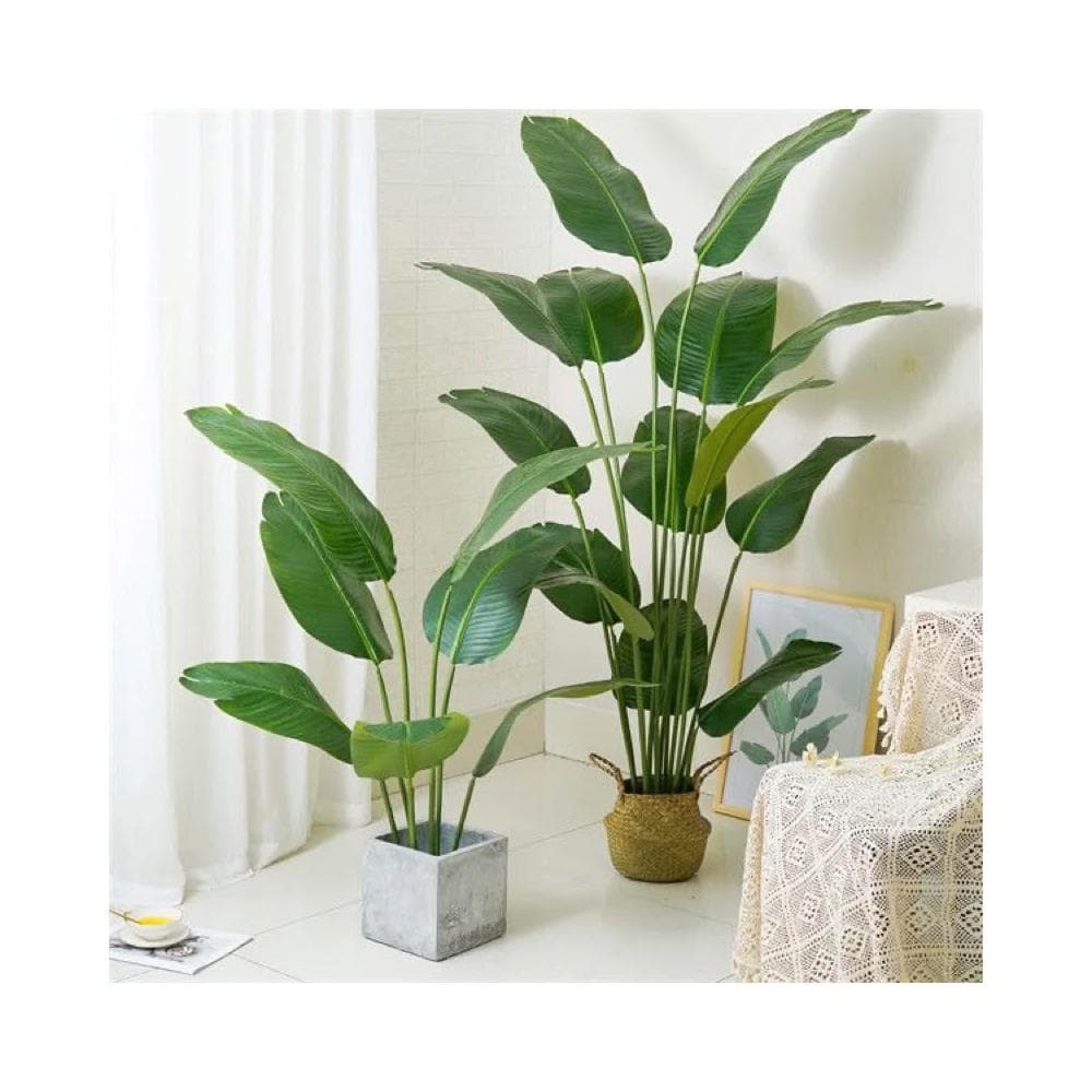 北歐植物假植物仿真植物大型旅人蕉龜背葉仿真綠植室內盆栽假旅人蕉客廳家居龜背葉琴葉榕落地擺件