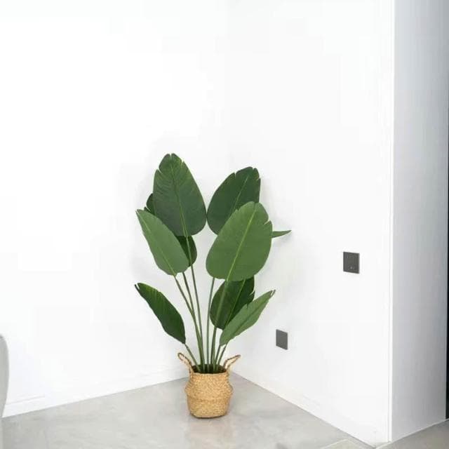 北歐植物假植物仿真植物大型旅人蕉龜背葉仿真綠植室內盆栽假旅人蕉客廳家居龜背葉琴葉榕落地擺件