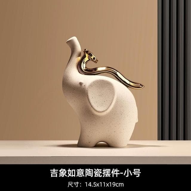 富貴大象 吉祥如意 大象擺件 客廳擺件 桌面擺件 玄關 客廳 裝飾 創意擺件 玄關擺飾 喬遷禮物 開業禮物