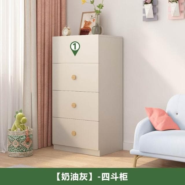 兒童衣櫃傢用開放式落地收納櫃子鬥櫃兒童房嬰兒儲物衣櫥