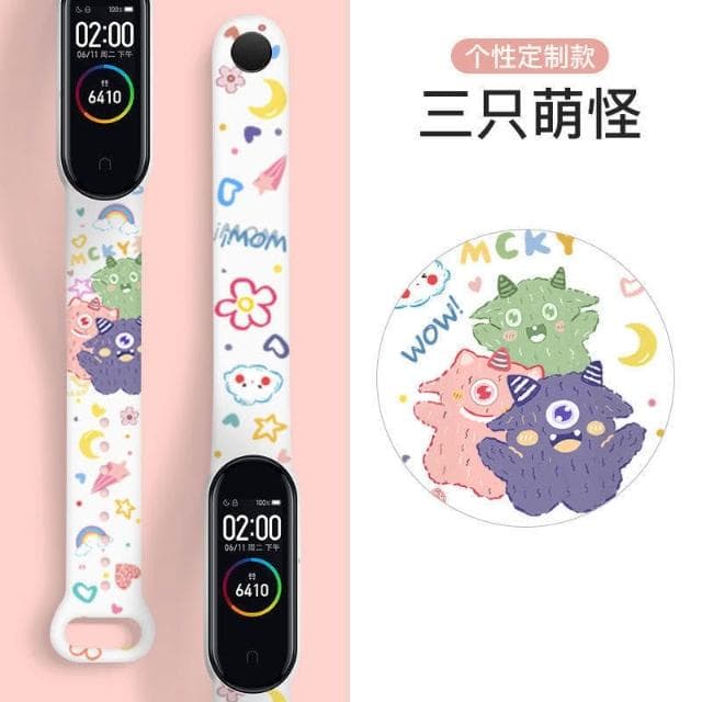 二次元黑科技智能手環女款學生運動多功能可充電防水震動鬧鐘手錶