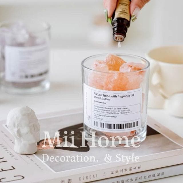 Mii厝邊 無火水晶石擴香石 水晶石香氛 擴香石禮盒 水晶擴香 擴香水晶 水晶香氛 擴香燈五行水晶情人節禮物