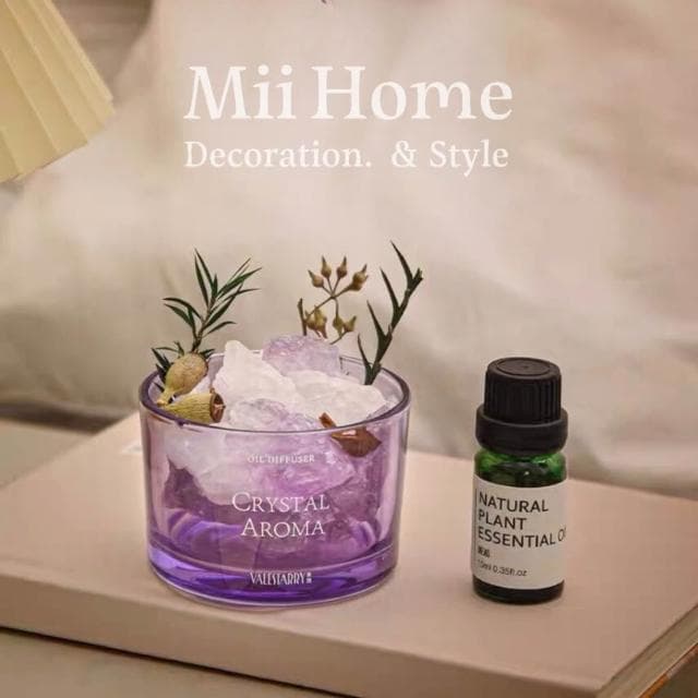Mii厝邊 水晶石擴香石組 水晶擴香石 擴香石禮盒 水晶擴香 擴香水晶 水晶香氛 擴香燈 五行水晶情人節禮物