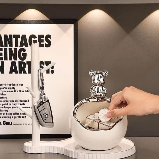 入戶玄關擺件 鑰匙收納 進門門口鞋櫃客廳裝飾品 喬遷新居禮品 鑰匙收納 玄關收納 鑰匙架 桌上收納 房間擺設