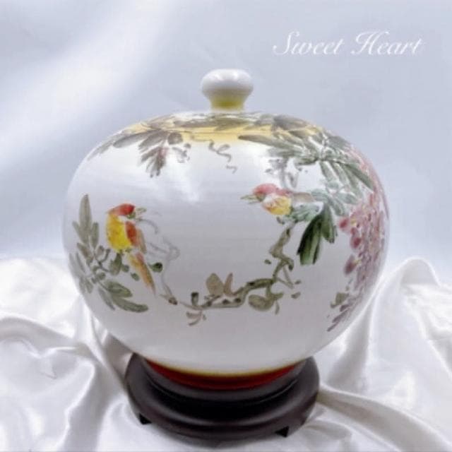 【田芯】Sweet Heart 田芯精品 鶯歌手工彩繪陶瓷🥰紫藤花 鳥語花香 實品拍攝