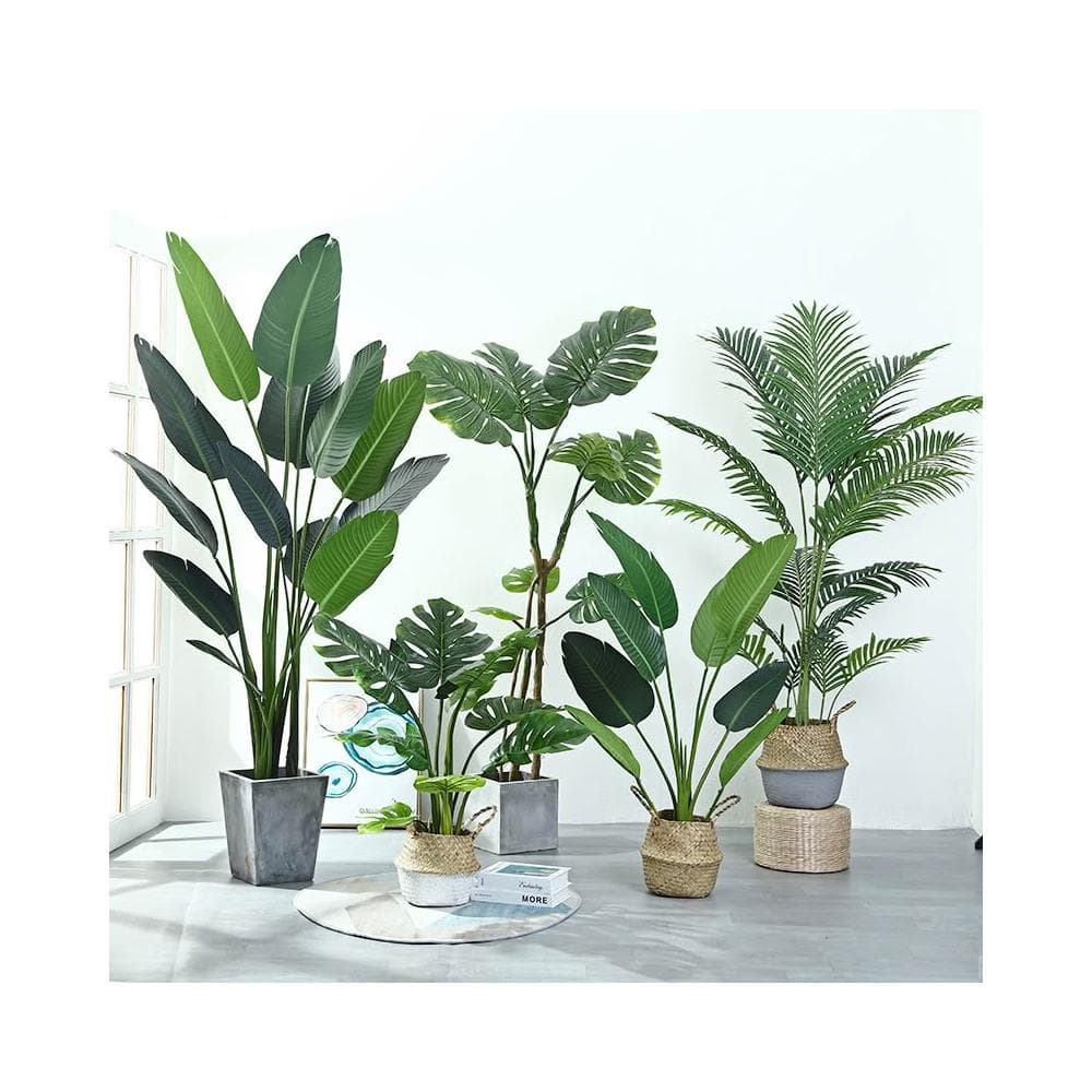 桃甜也居家生活 北歐模擬植物旅人蕉天堂鳥龜背葉造景假綠植客廳室內落地裝飾盆栽