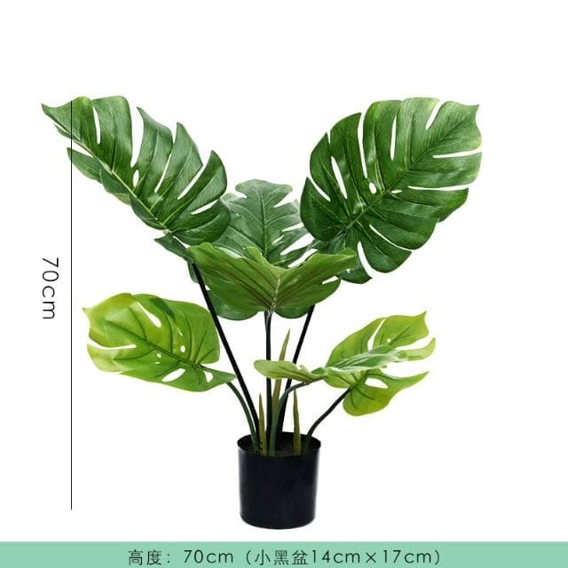 桃甜也居家生活 北歐模擬植物旅人蕉天堂鳥龜背葉造景假綠植客廳室內落地裝飾盆栽