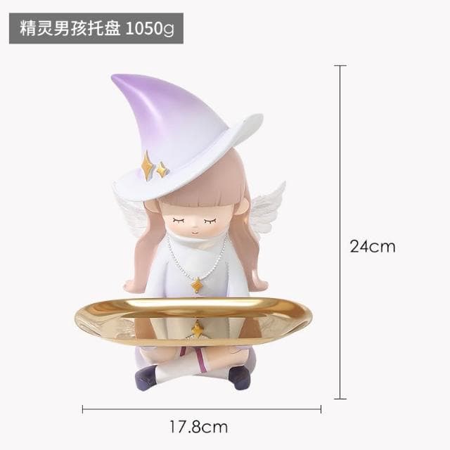 桃甜也居家生活 招財貓鑰匙收納玄關擺飾入戶門口鞋櫃新房家居裝飾品喬遷新居禮品