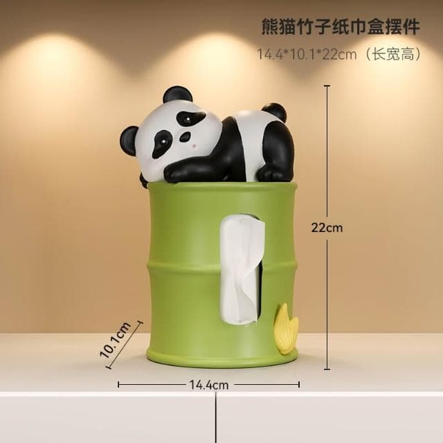 桃甜也居家生活 熊貓鑰匙收納玄關擺飾家居裝飾品入戶進門口客廳鞋櫃喬遷新居禮品