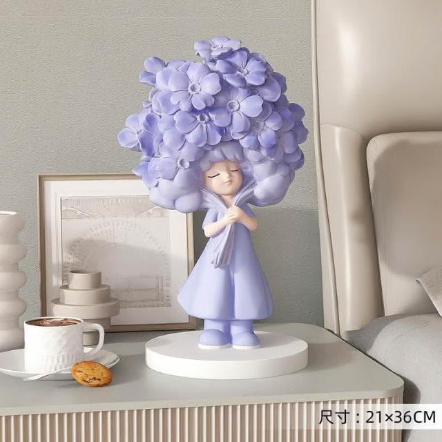 桃甜也居家生活 奶油風女孩擺飾客廳電視櫃酒櫃玄關家居裝飾品高級感生日喬遷禮物