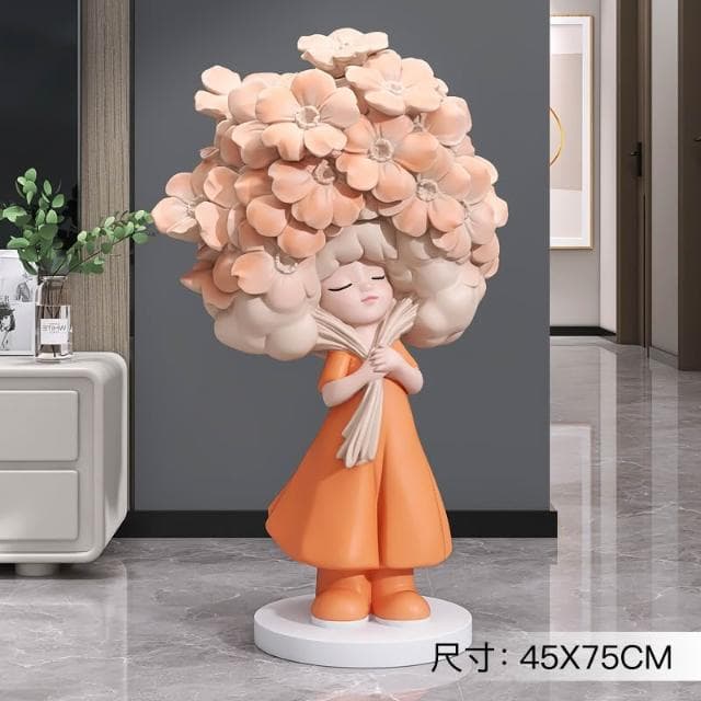 桃甜也居家生活 奶油風女孩擺飾客廳電視櫃酒櫃玄關家居裝飾品高級感生日喬遷禮物