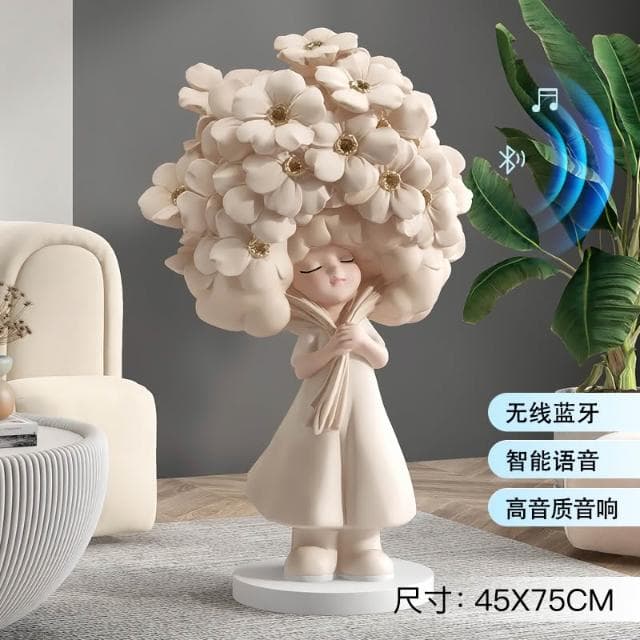 桃甜也居家生活 奶油風女孩擺飾客廳電視櫃酒櫃玄關家居裝飾品高級感生日喬遷禮物