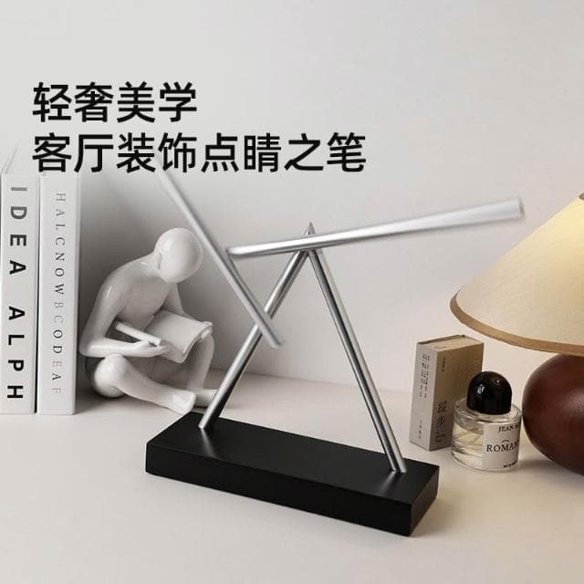 物理反重力辦公室牛頓擺動鋼鐵俠混沌擺永動擺件商務喬遷新居禮物