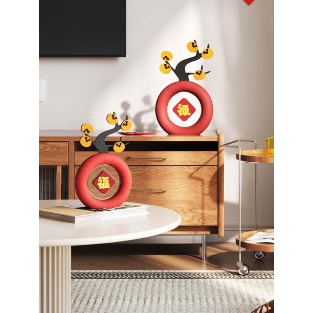 小柒家Mercure 創意福字客廳桌面擺件電視櫃玄關裝飾新年家居好物喬遷禮物